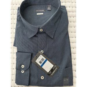 Van Heusen XL/TG (17-17.5) Men's Shirt Long Sleeve Classic Fit Button Front